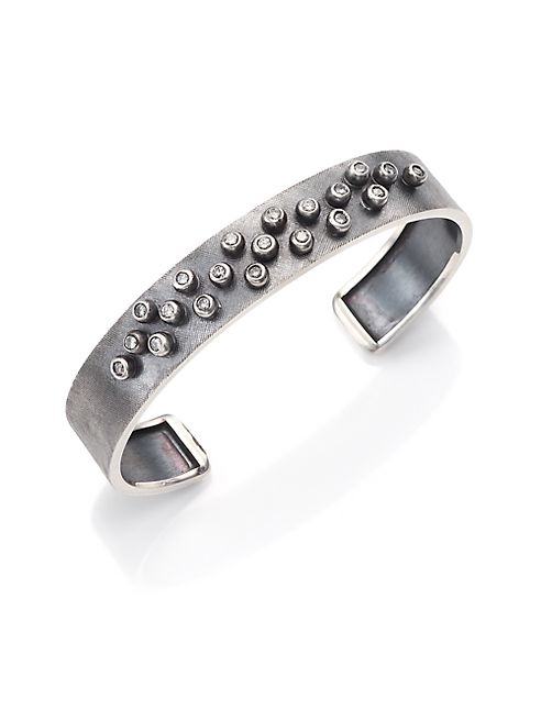 Rene Escobar - Diamond & Sterling Silver Cuff Bracelet