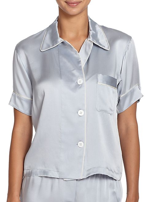 Araks - Shelby Silk Short-Sleeve Pajama Top