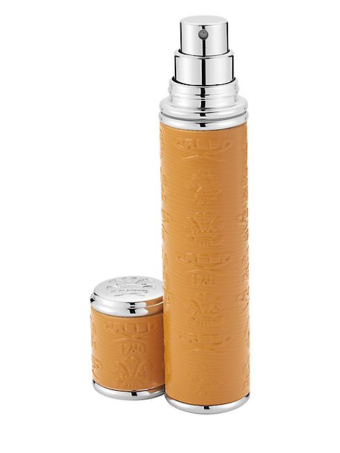 Creed - Refillable Leather & Silvertone Pocket Atomizer/Camel