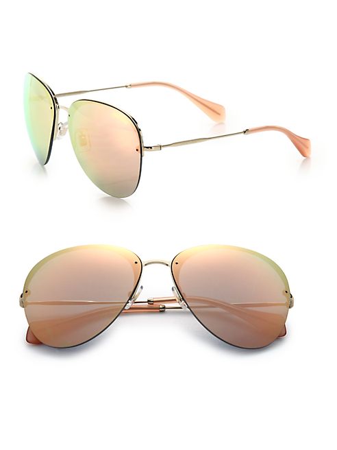 Miu Miu - Teardrop 60MM Pilot Sunglasses