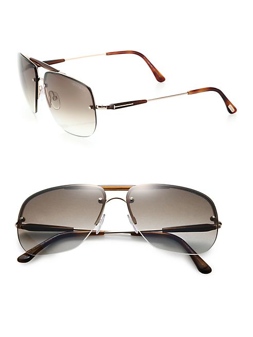 Tom Ford Eyewear - Nils 61MM Navigator Sunglasses