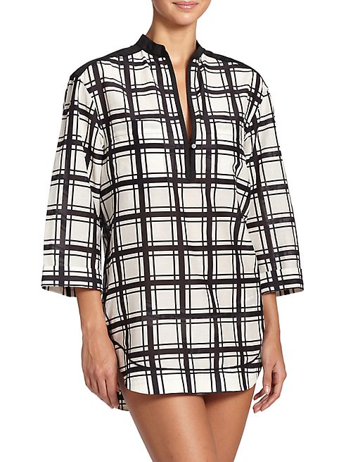 Proenza Schouler - Plaid Cotton & Silk Shirtdress