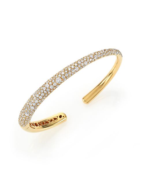 Kwiat - Cobblestone Diamond & 18K Yellow Gold Cuff Bracelet