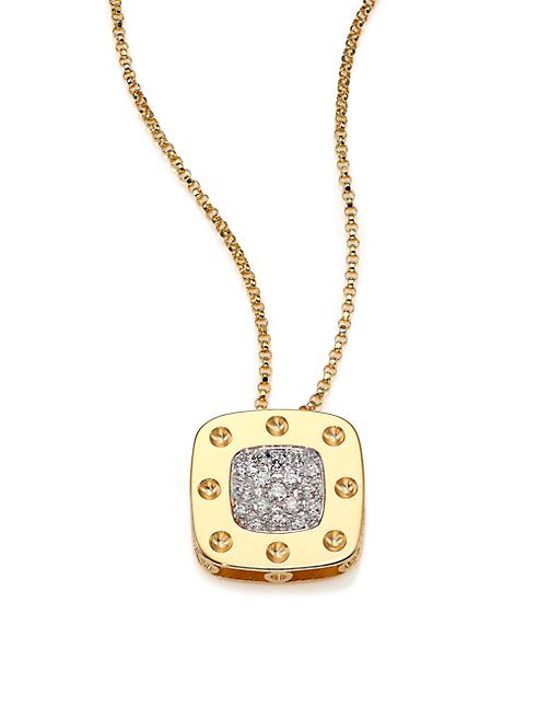 Roberto Coin - Pois Moi Diamond & 18K Yellow Gold Large Pendant Necklace