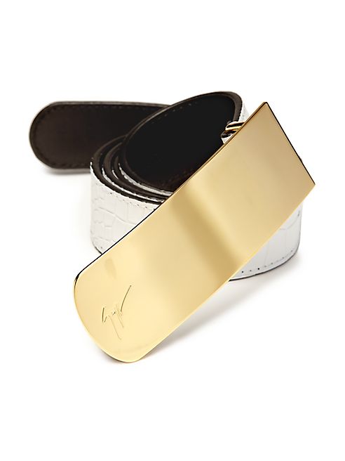 Giuseppe Zanotti - Crocodile-Embossed Leather Belt