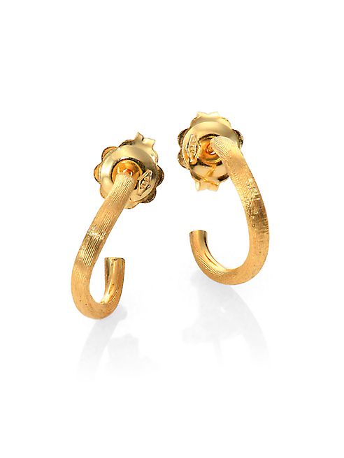 Marco Bicego - Delicati 18K Yellow Gold J Hoop Earrings