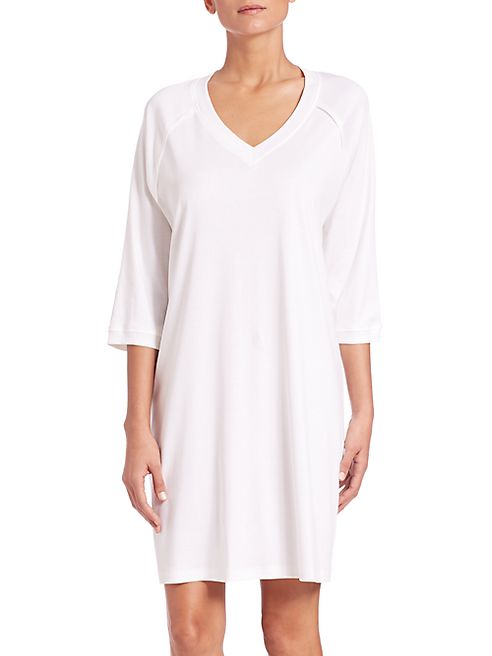 Hanro - Pure Essence Three-Quarter Sleeve Gown