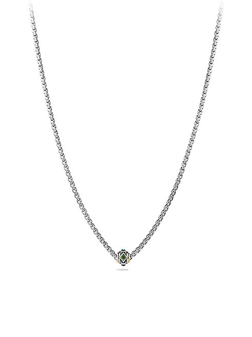 David Yurman - Renaissance Necklace with Chrome Diopside, Green Onyx and 18K Gold