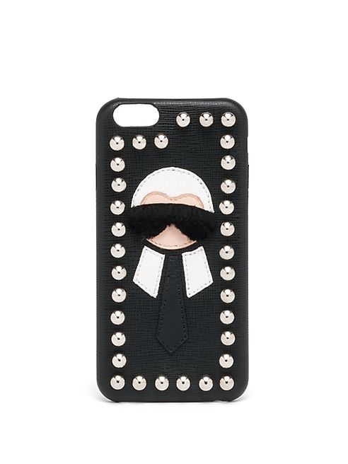 Fendi - Karl Fur-Trimmed iPhone 6 Case