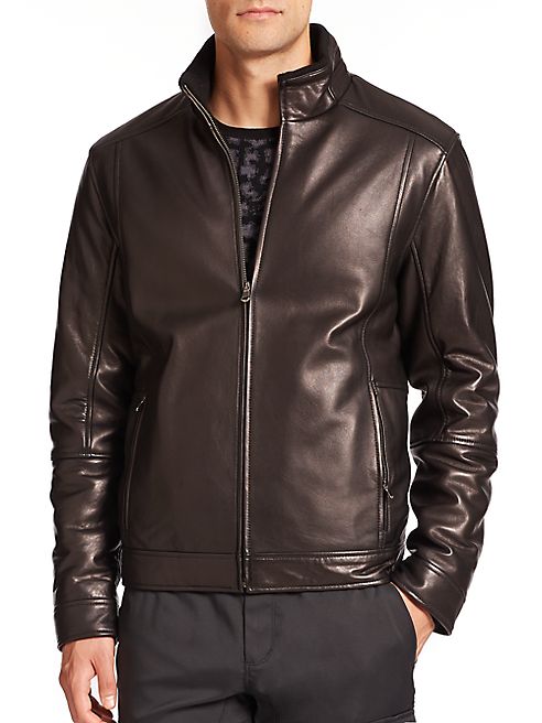 Saks Fifth Avenue Collection - Reversible Leather Jacket