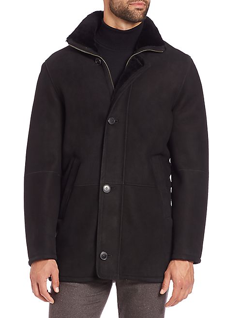 Saks Fifth Avenue Collection - Shearling-Lined Leather Jacket