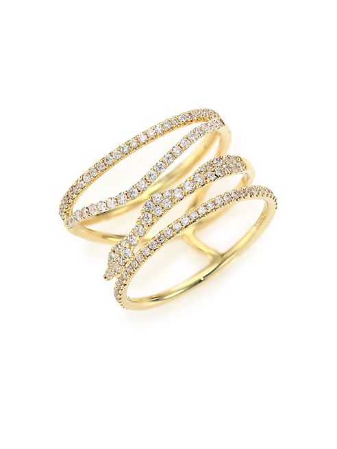 Meira T - Diamond & 14K Yellow Gold Multi-Band Ring