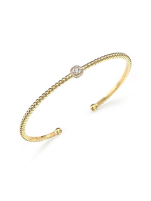 Marli - Rock Candy Diamond & 18K Yellow Gold Super Cuff Bracelet