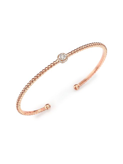 Marli - Rock Candy Diamond & 18K Rose Gold Super Cuff Bracelet