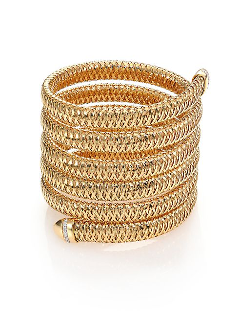 Roberto Coin - Primavera Diamond & 18K Yellow Gold Six-Row Wrap Bracelet