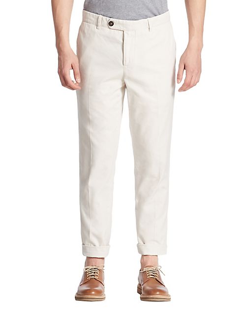 Brunello Cucinelli - Solid Straight-Leg Pants