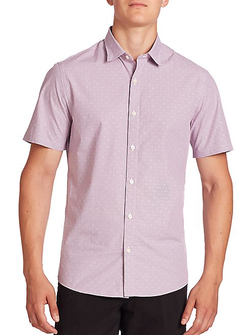 Saks Fifth Avenue Collection - Woven Checkered Shirt