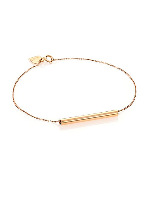 GINETTE NY - 18K Rose Gold Straw Bracelet