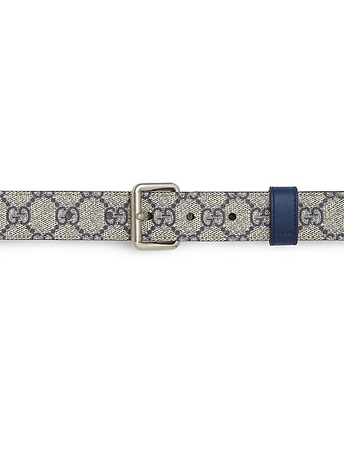 Gucci - Reversible Leather & GG Supreme Belt