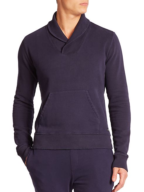 WAHTS - Cotton & Cashmere Shawl-Collar Sweater