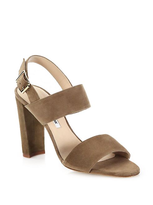 Manolo Blahnik - Khans Suede Sandals