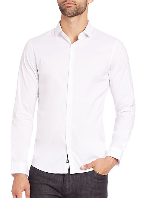 Michael Kors - Stretch Solid Button-Down Shirt