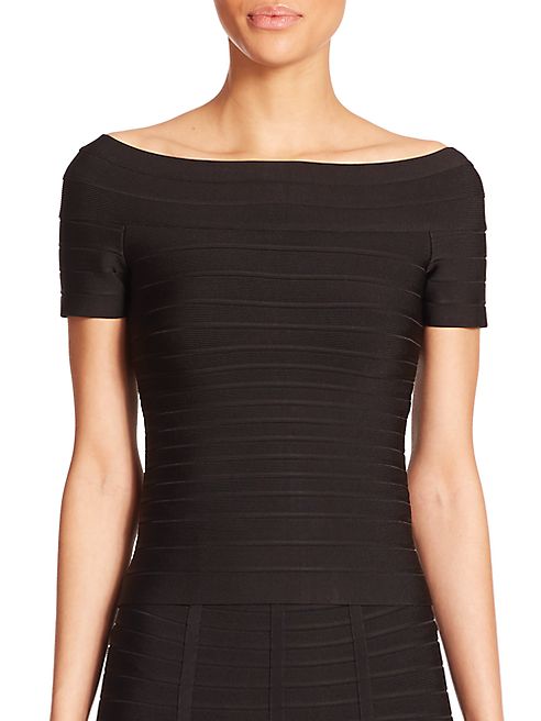 Herve Leger - Off-The-Shoulder Bandage Top