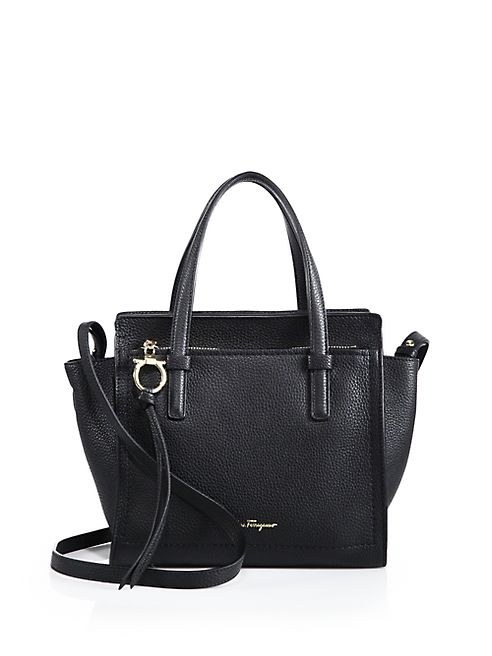 Salvatore Ferragamo - Amy Mini Pebbled Leather Tote