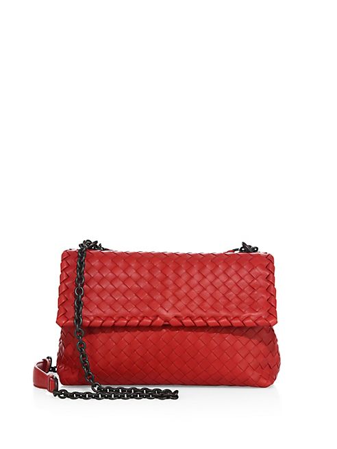 Bottega Veneta - Olimpia Small Intrecciato Leather Shoulder Bag