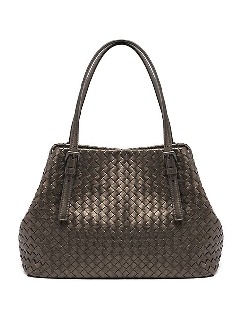 Bottega Veneta - Intrecciato Metallic Leather Tote