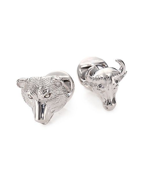 Saks Fifth Avenue Collection - Bull & Bear Cuff Links