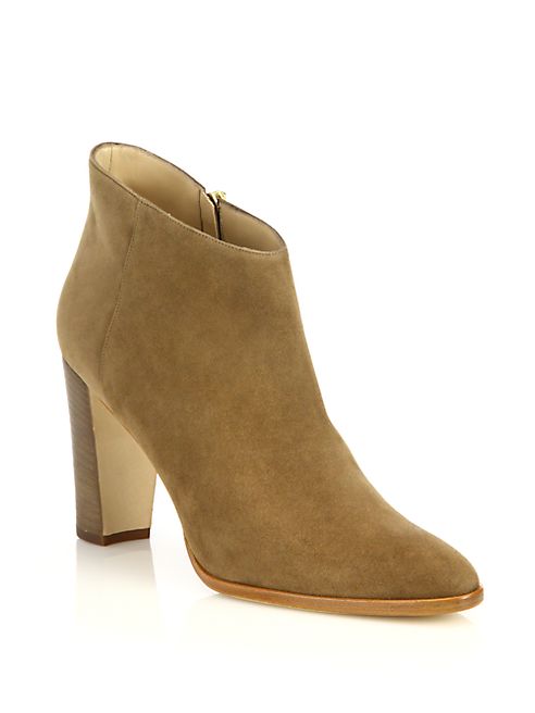 Manolo Blahnik - Brusta Suede Booties