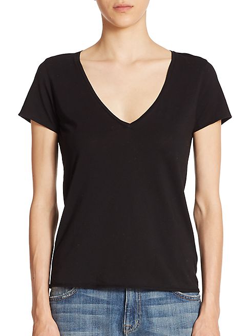 Feel The Piece - Noemie Cotton V-Neck Tee