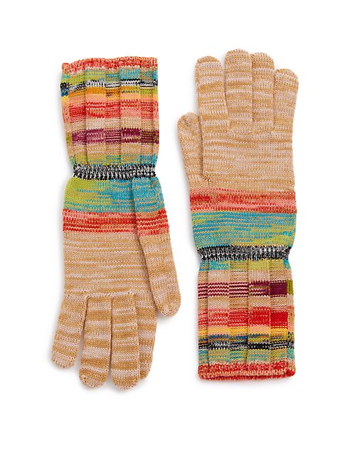 Missoni - Striped Wool-Blend Gloves