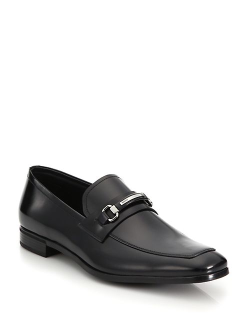 Prada - Spazzolato Leather Bit Loafer