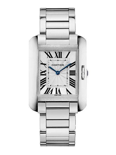 Cartier - Tank Anglaise Medium Stainless Steel Bracelet Watch