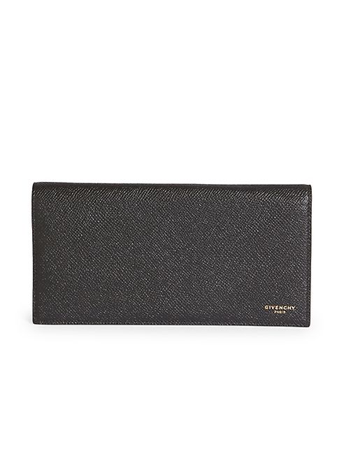 Givenchy - Textured Leather Long Flap Wallet