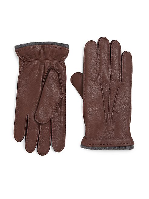 Saks Fifth Avenue Collection - Deerskin Leather Gloves