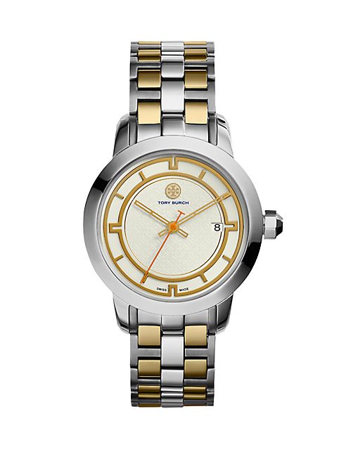 Tory Burch - Tory Two-Tone Stainless Steel Bracelet Watch/37MM