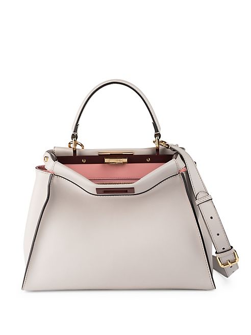 Fendi - Peekaboo Medium Leather Satchel