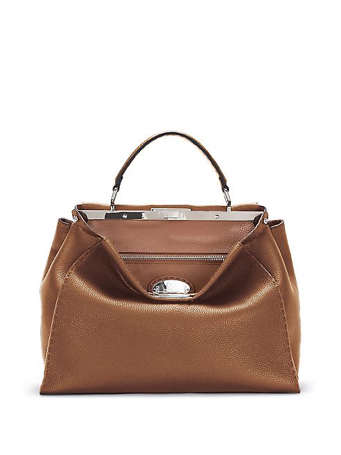 Fendi - Selleria Peekaboo Leather Satchel