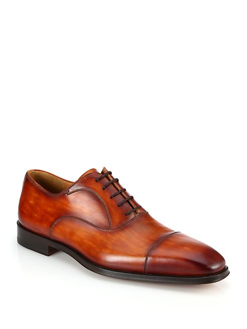 Saks Fifth Avenue Collection - Saks Fifth Avenue by Magnanni Belorado Leather Oxfords