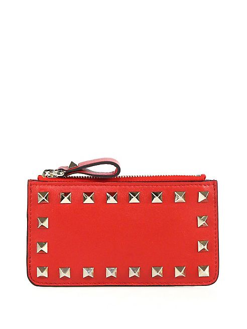 Valentino - Rockstud Small Leather Key Pouch