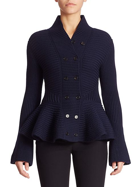 Alexander McQueen - Knit Peplum Jacket