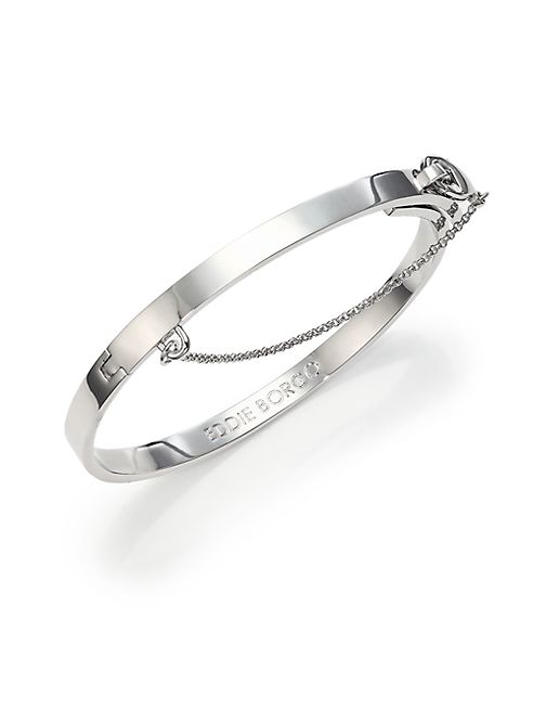 Eddie Borgo - Thin Safety Chain Bracelet/Silvertone