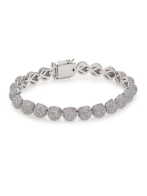 Eddie Borgo - Pavé Crystal Medium Dome Bracelet