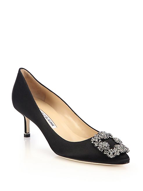 Manolo Blahnik - Hangisi 50 Satin Pumps