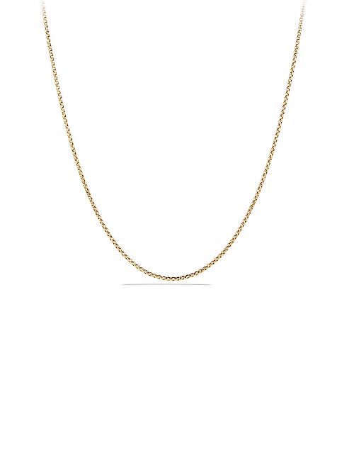 David Yurman - Box Chain Necklace in 18K Gold