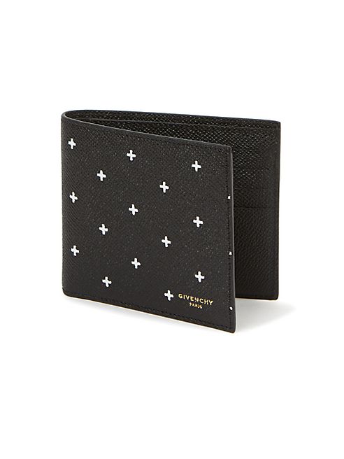 Givenchy - Cross Print Leather Billfold Wallet