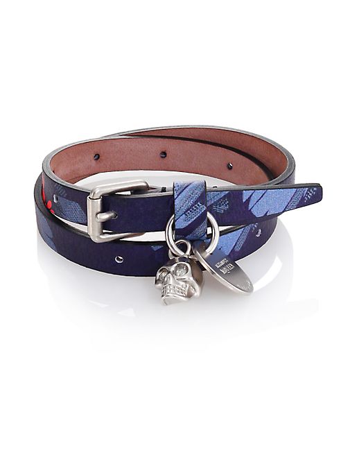 Alexander McQueen - Double Wrap Leather Bracelet